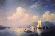 Ivan Aivazovsky Lake Maggiore in the Evening oil painting reproduction